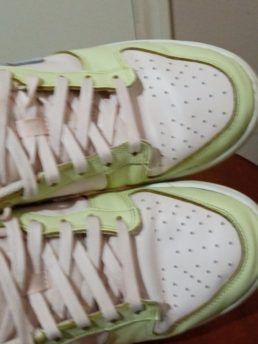 Nike Dunk Low Women's Size 9.5 Soft Pink Lime Ice White DD1503-600 Green - Picture 15 of 15